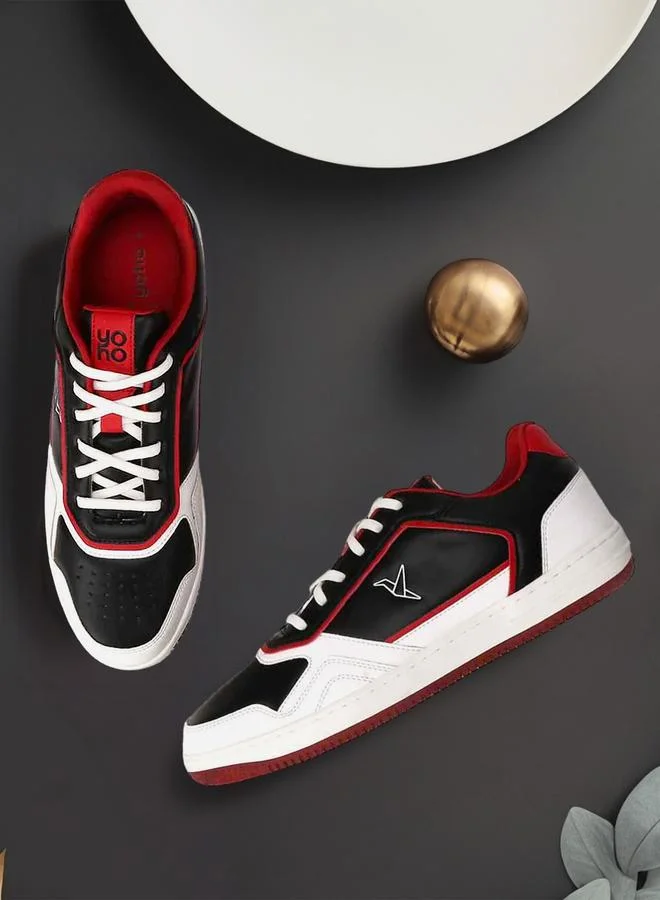 يوهو سنيكرز برباط بنمط كتل الألوان